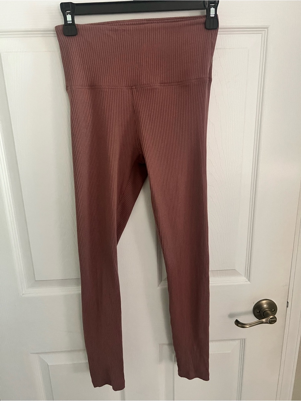 PINK Victoria's Secret Ribbed High-Waist Leggings - Mauve